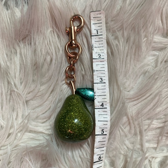 Glittery Pear with Leaf Bag Charm - Picture 8 of 9